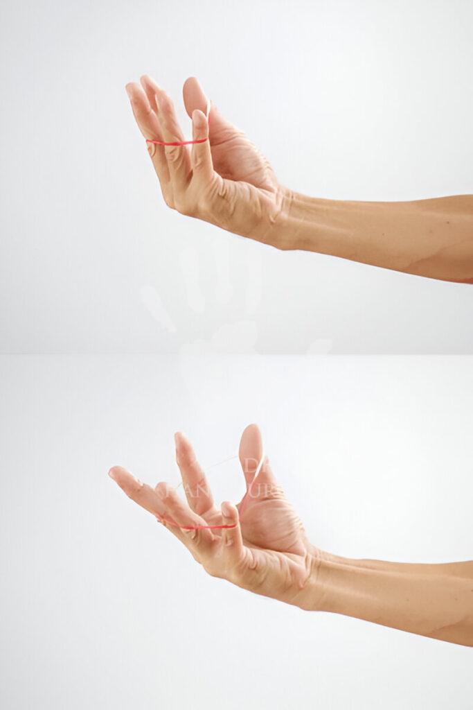Finger Extensions with a Rubber Band
