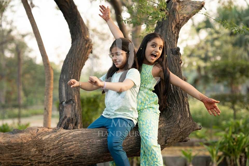 Kids playing outside